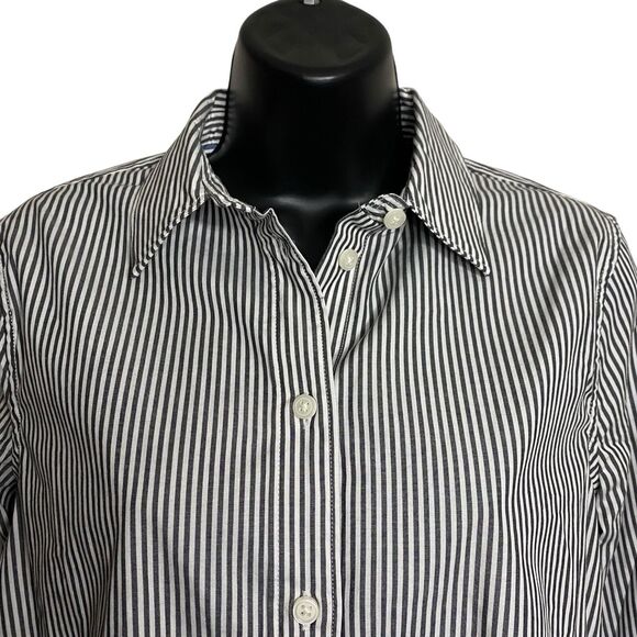 J Crew Button Up Shirt Womens 2 Striped Slim Fit Stretch Cotton Poplin AW239 NWT - Picture 7 of 13